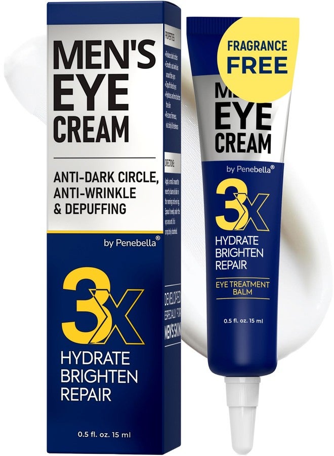 PENEBELLA Mens Eye Cream - Eye Bags Treatment for Men & Wrinkle Reduction | Collagen, Vitamin B3, Peptides, 5% Caffeine – Mens Under Eye Cream Bag Remover – Puffy Eyes Treatment for Men - Image 1